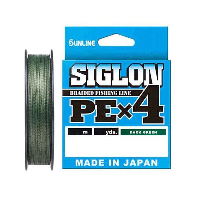 фото Леска плетеная sunline siglon pe x4 dark green 0,108 мм, 150 м, 2,9 кг