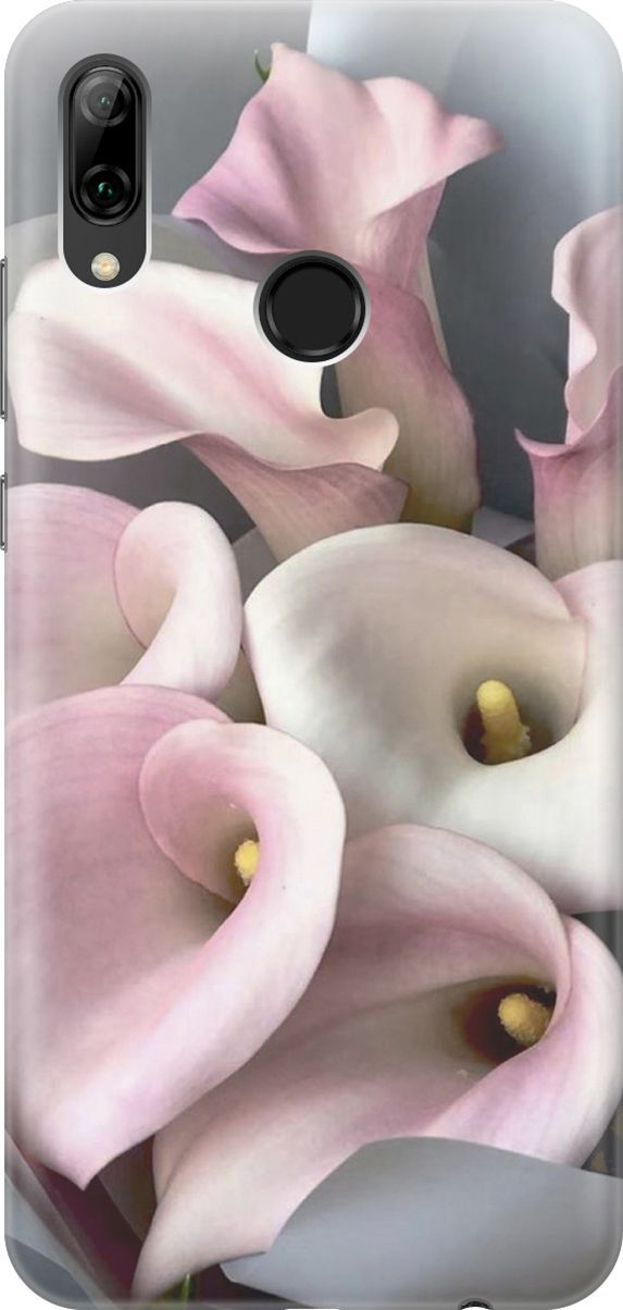 

Чехол на Honor 10 Lite/Huawei P Smart (2019) "Розовые каллы", Розовый;серый, 2772