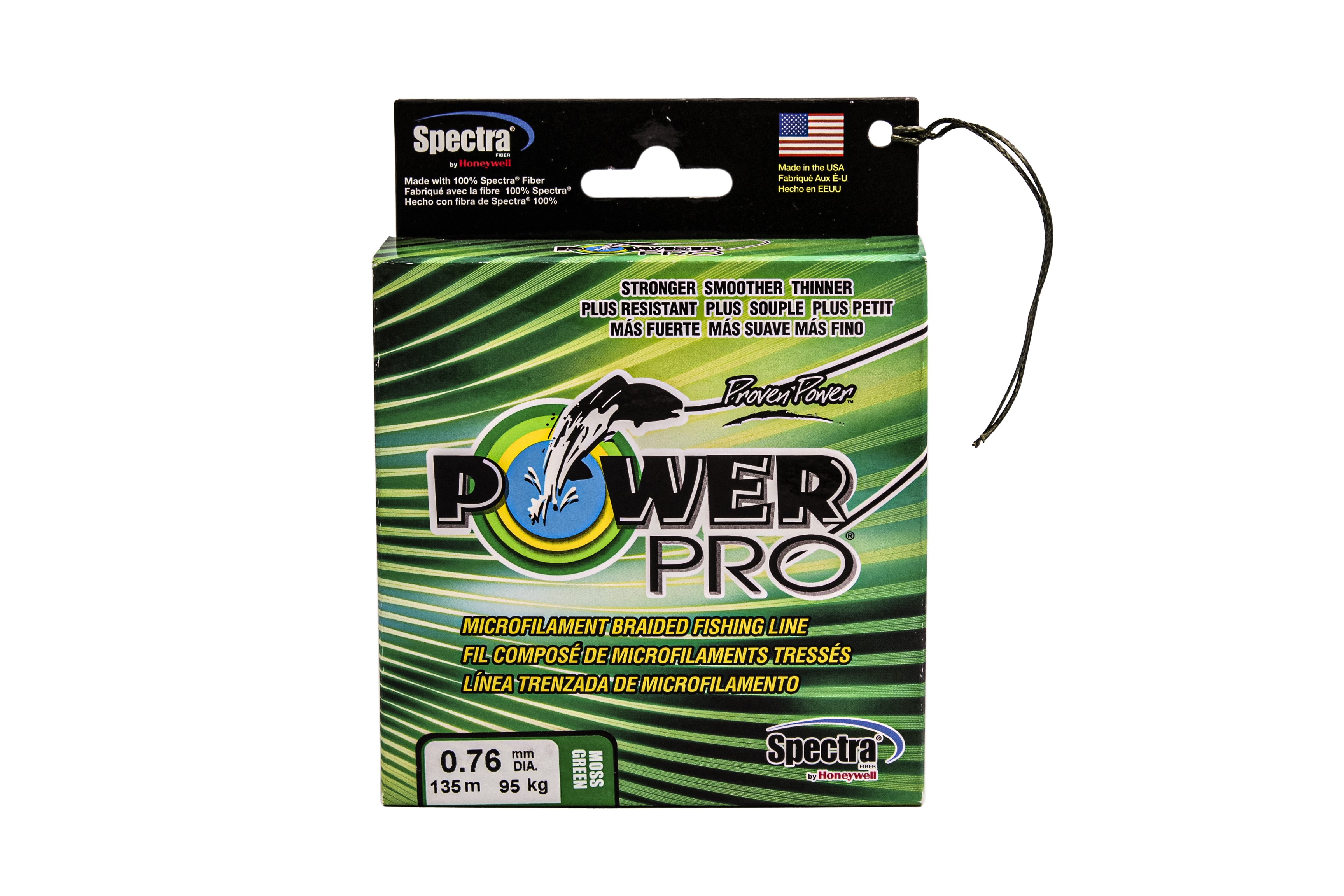 фото Леска плетеная powerpro moss 0,76 мм, 135 м, 90 кг