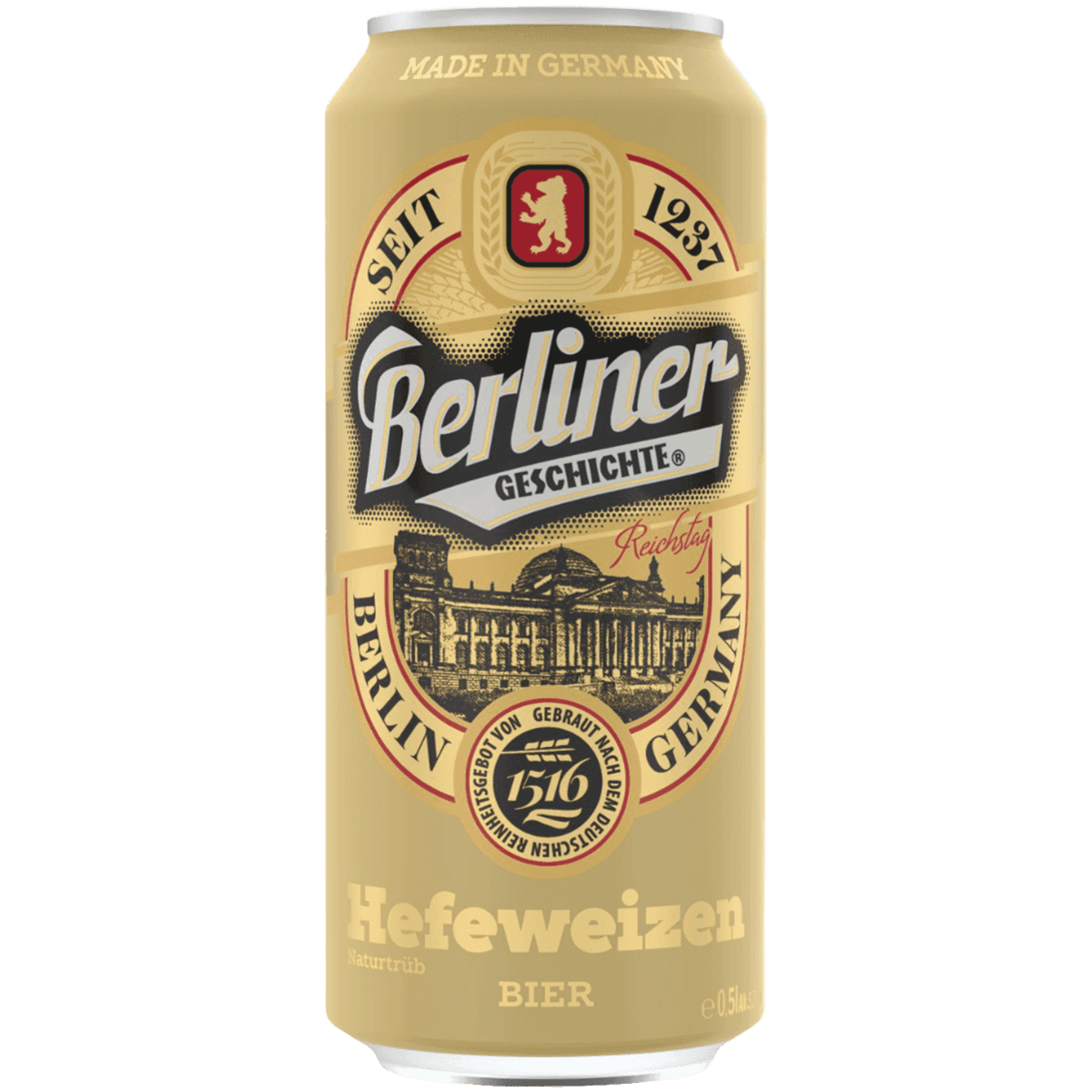 

Пиво Berliner Geschichte Hefeweizen светлое 0,5 л ж/б