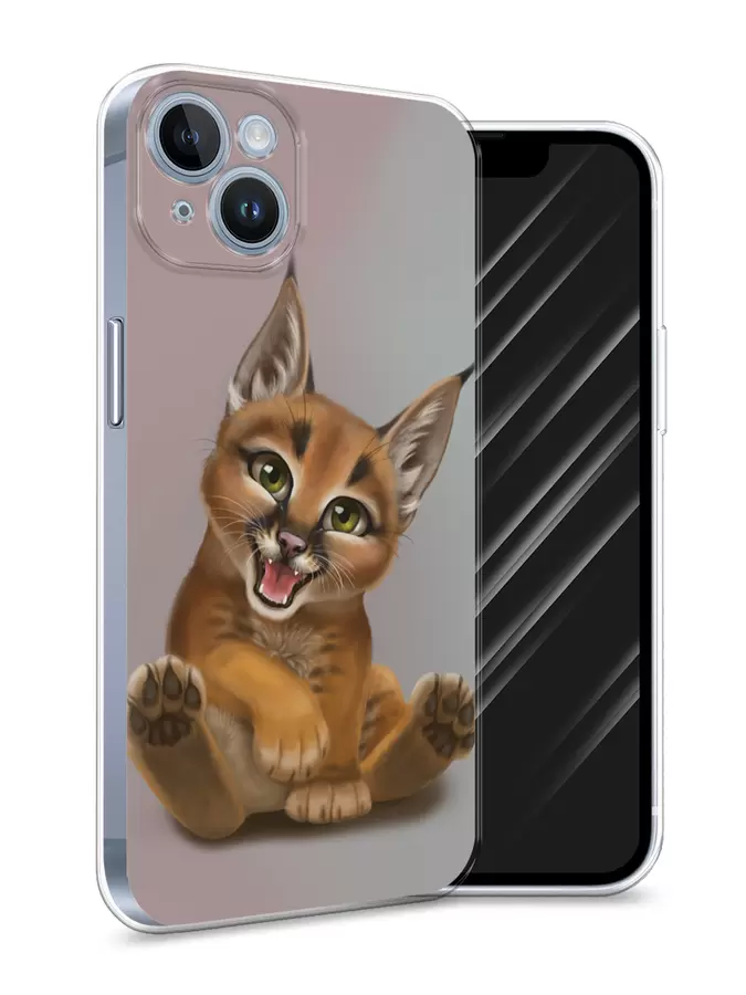 

Силиконовый чехол Awog "Малыш рыси" для Apple iPhone 14, Разноцветный, 15150-1