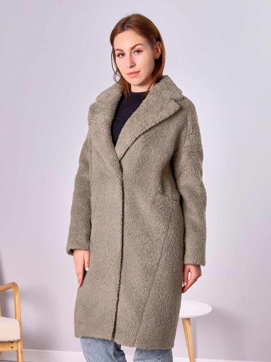 

Шуба женская Louren Wilton 024 серая 50 RU, Серый, 024