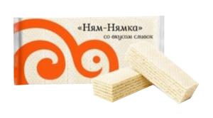 

Вафли Сладонеж Ням-нямка со вкусом сливки