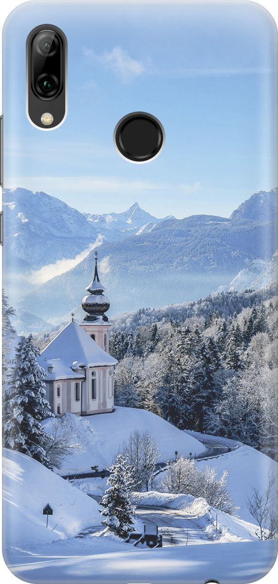 

Чехол на Honor 10 Lite/Huawei P Smart (2019) "Заснеженные горы", Голубой;синий, 2772