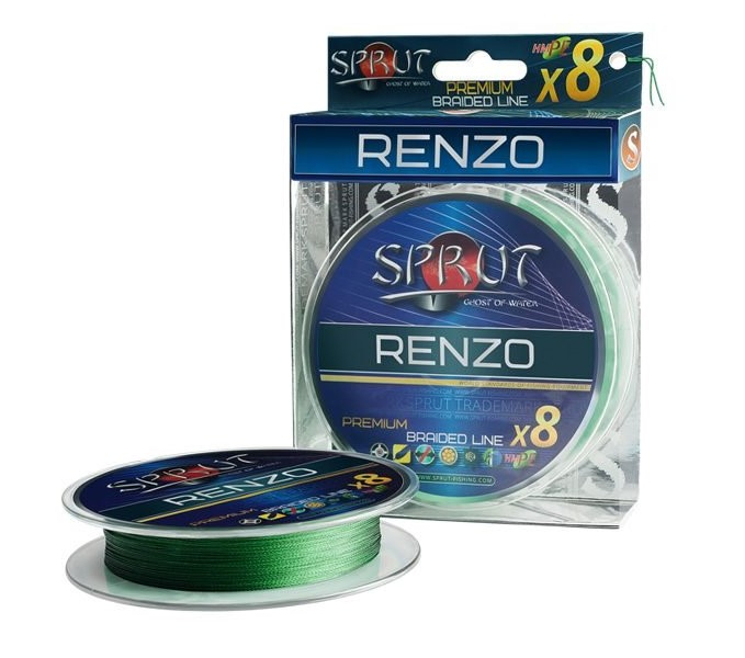 фото Леска плетеная sprut renzo soft premium braided line 0,14 мм, 95 м, 12,2 кг