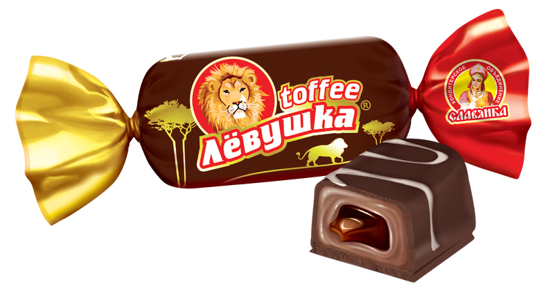 

Конфеты глазированные Славянка Левушка Toffe с желейной начинкой