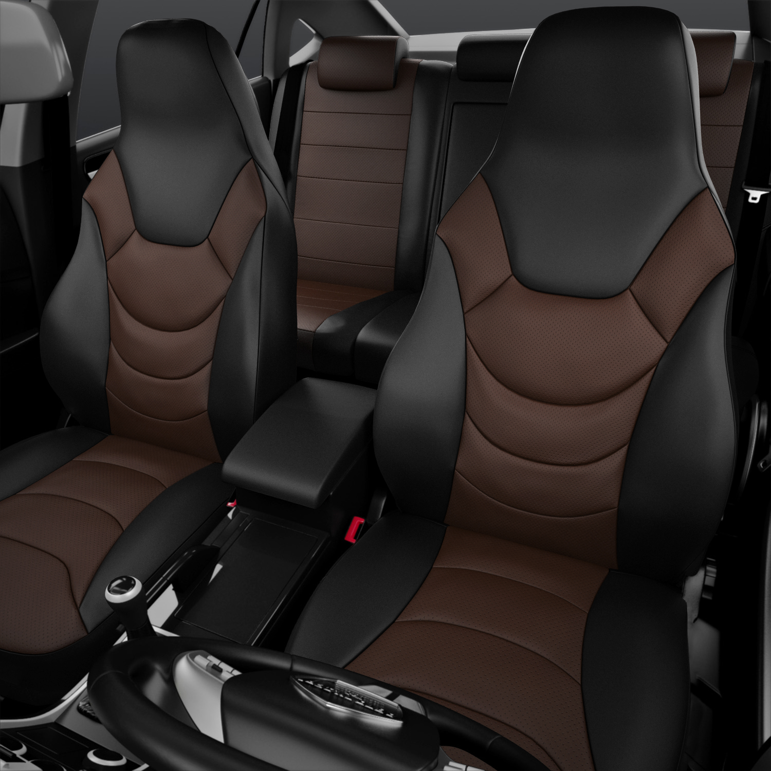 Чехлы на сиденья AVTOLIDER1 RECARO для Toyota Fortuner с 2015-н.в. внедорожник