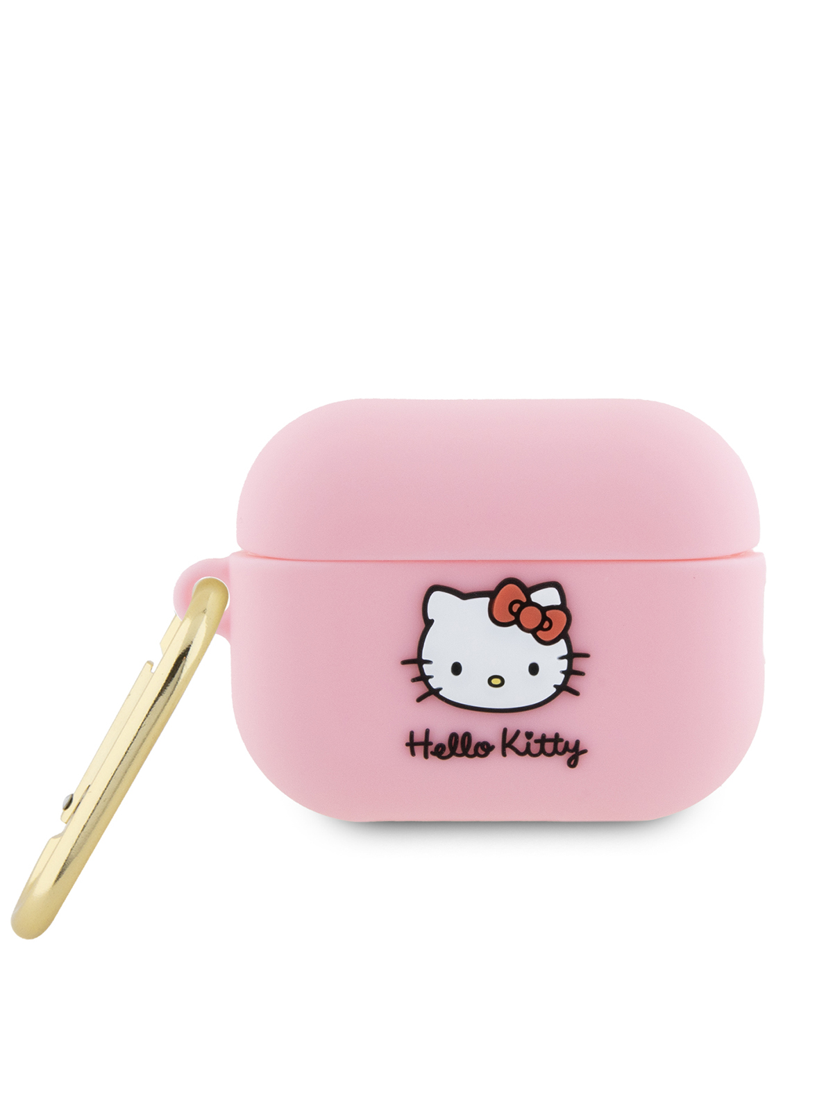 

Чехол Hello Kitty для Airpods Pro 2 с карабином Rubber Kitty, розовый