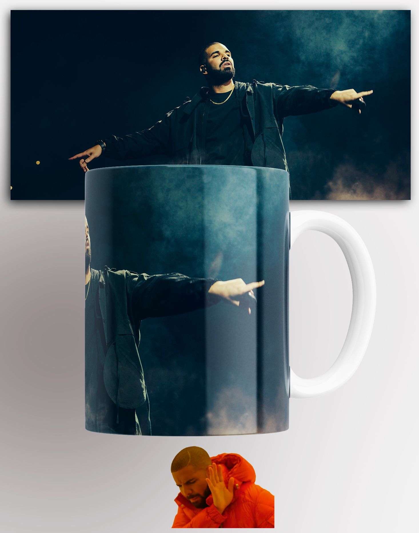 

Кружка с принтом Дрейк Drake рэпер 330 мл