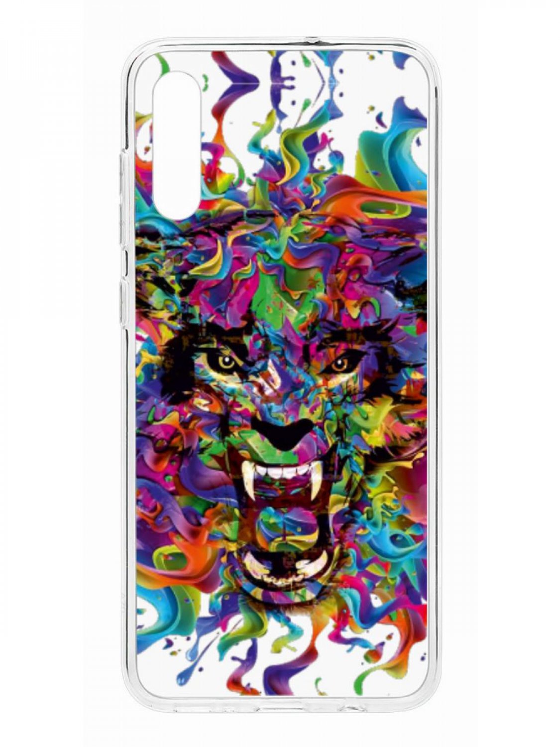 фото Противоударный чехол для samsung galaxy a70 2019 kruche print colored beast прозрачный кruче