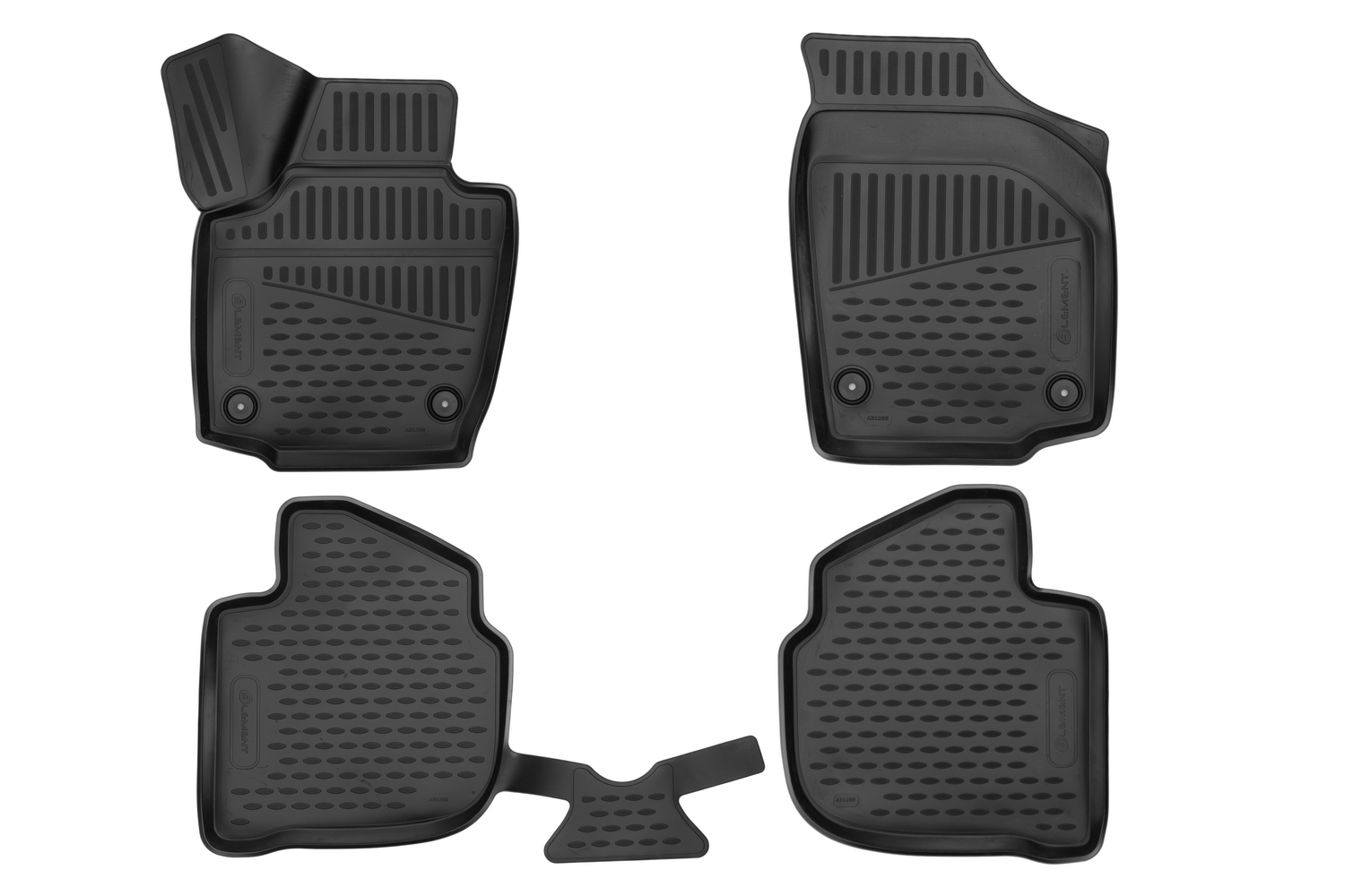 фото Коврики 3d в салон для skoda rapid (i, iр, ii), 2013-2020, 2020-, лифтбек, 4шт.тан element