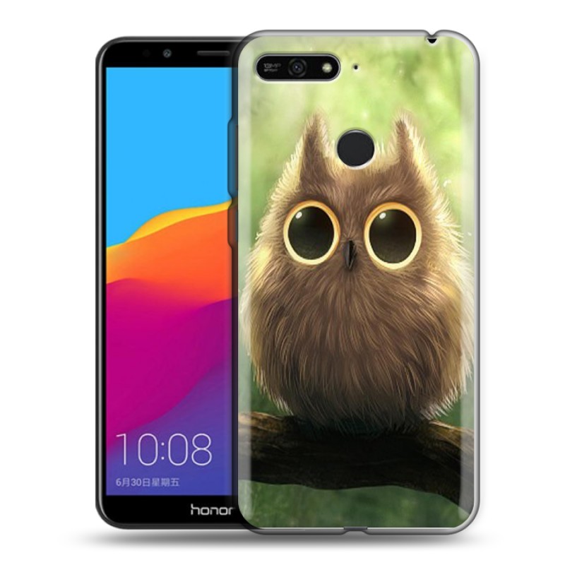 фото Чехол для huawei y6 prime 2018 с рисунком и защитой камеры 100gadgets