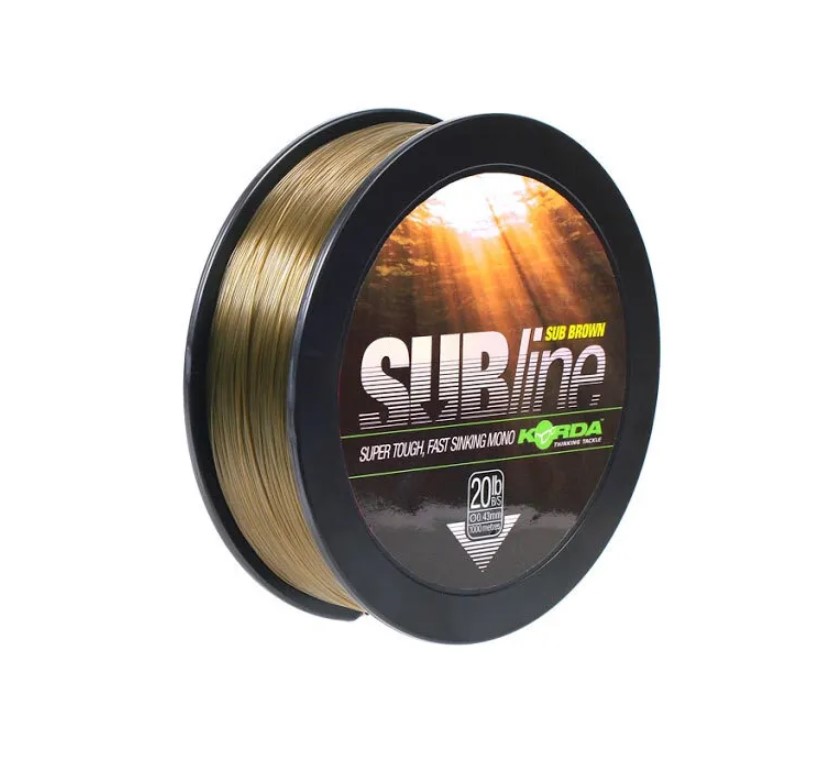 Леска монофильная Korda Subline 0,43 мм, 1 000 м, 9,1 кг, brown