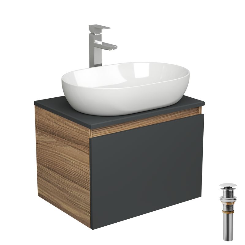 Комплект для ванной(Тумба Bau Blackwood 60+Раковина BAU+Смеситель Hotel Still+выпуск) лазерный уровень самая доступная модель