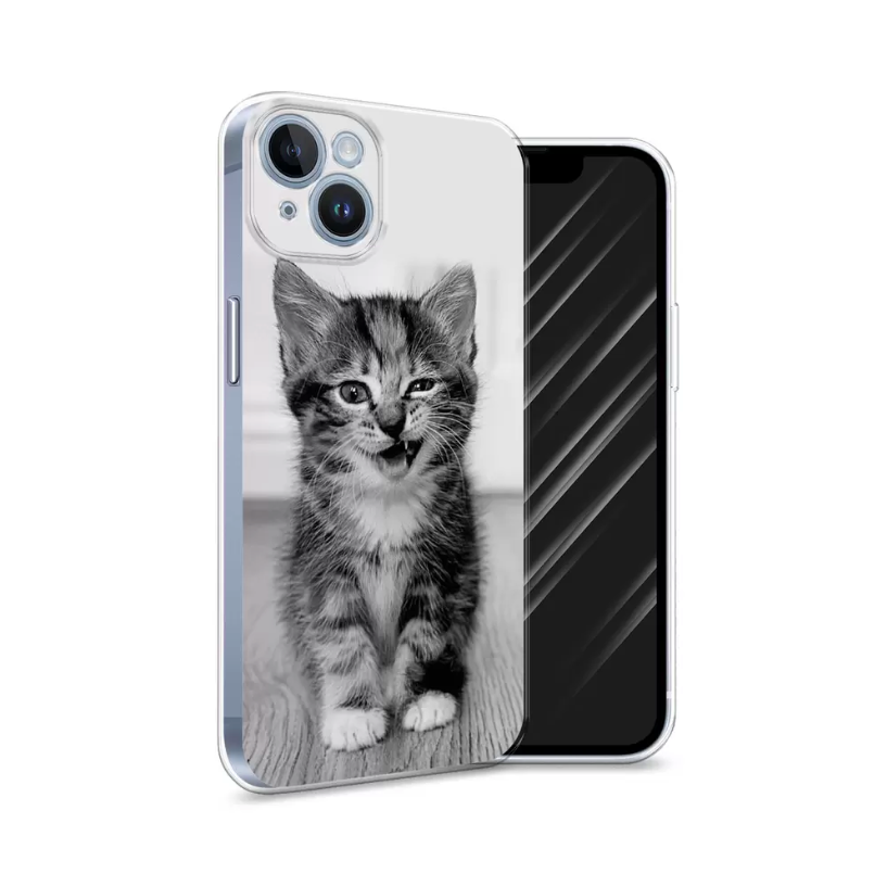 

Чехол Awog на Apple iPhone 14 / Айфон 14 "Подмигивающий котенок", Разноцветный, 15150-1
