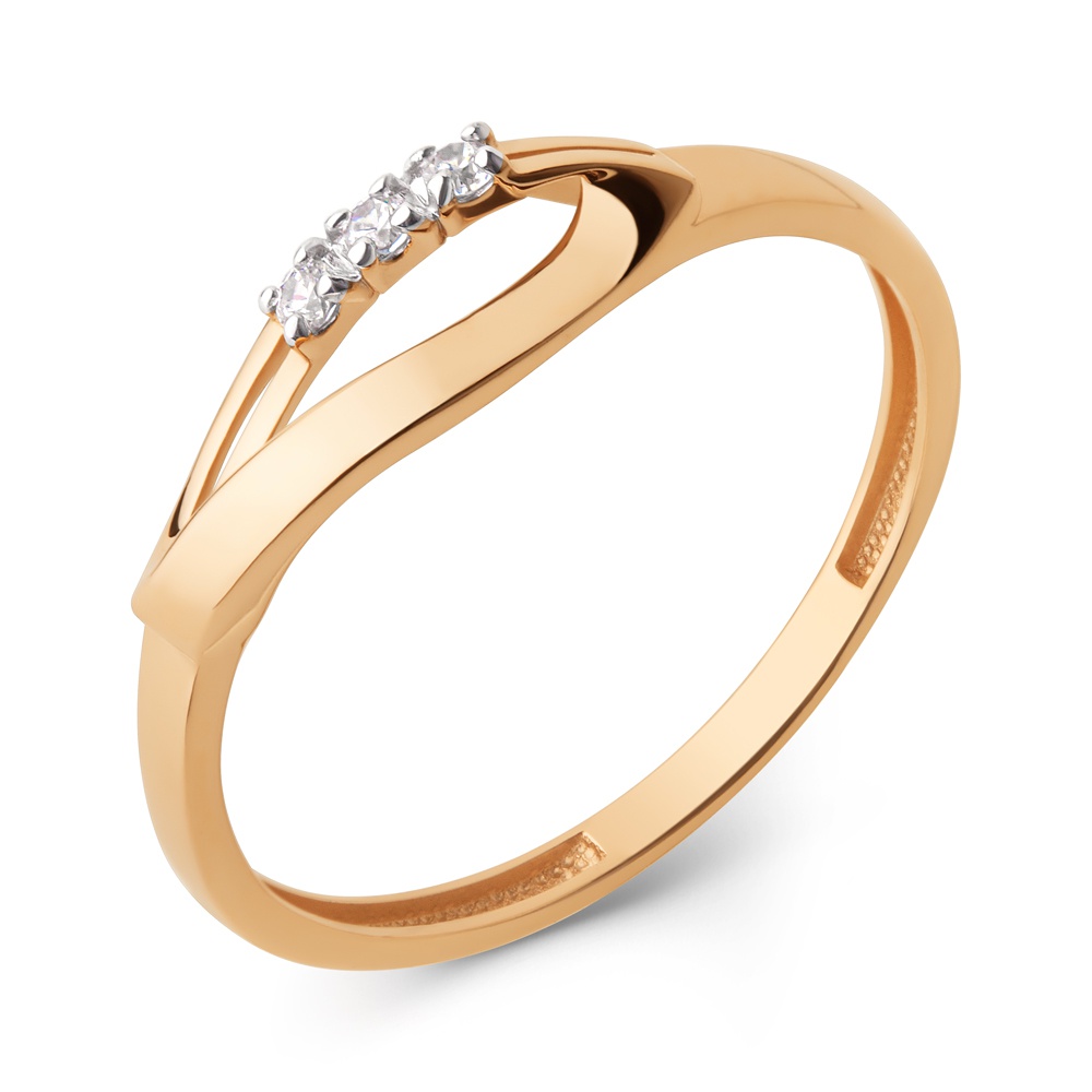 

Кольцо из золота р. , 585Gold 301012552, фианит, 301012552