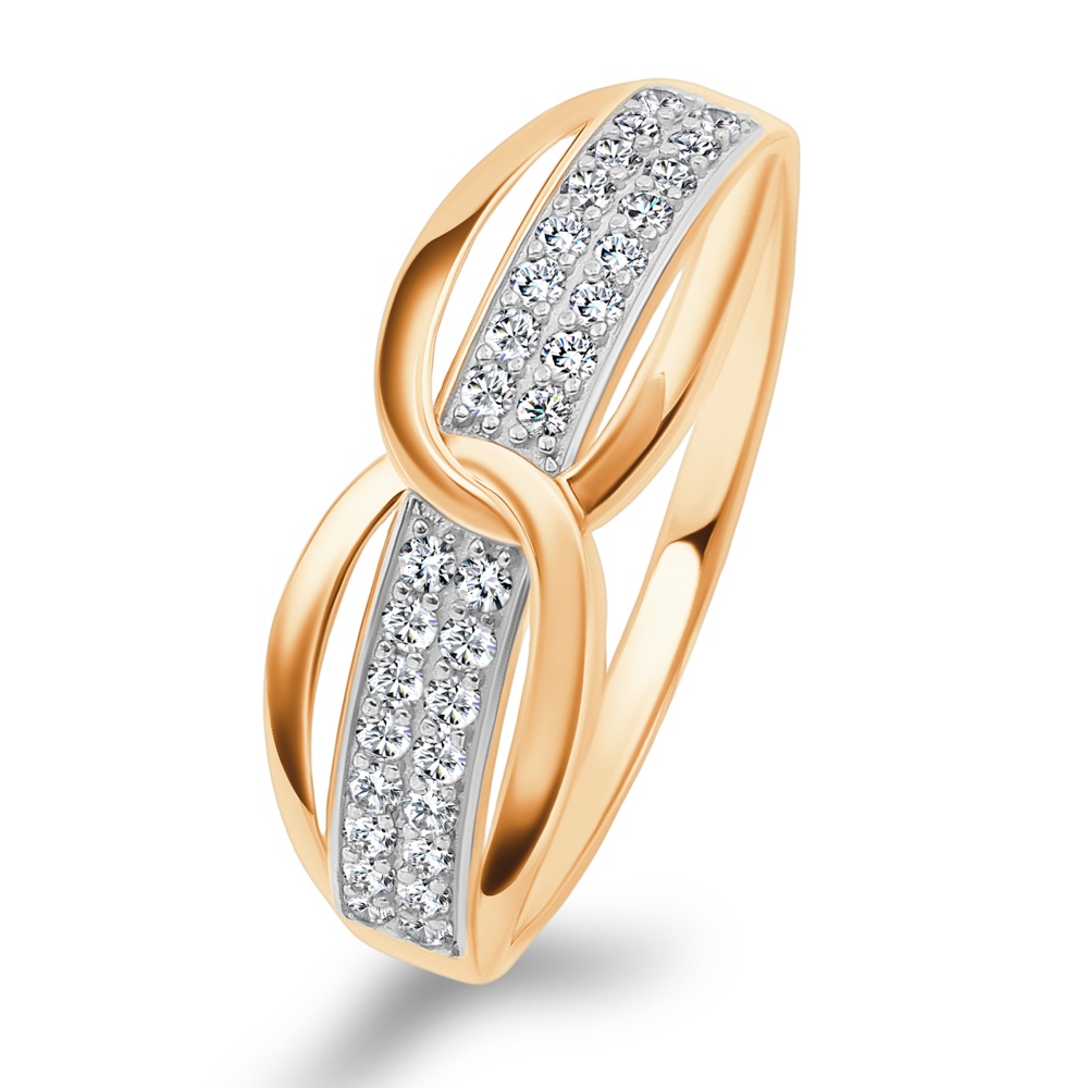

Кольцо из золота р.  585Gold 301012485, фианит, 301012485