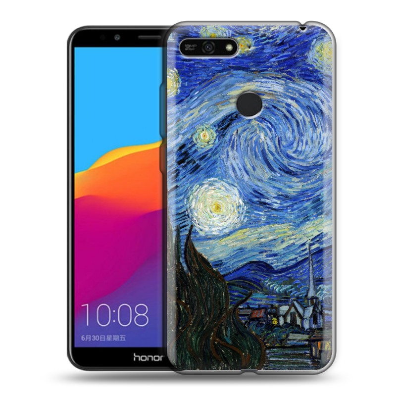 фото Чехол для huawei y6 prime 2018 с рисунком и защитой камеры 100gadgets