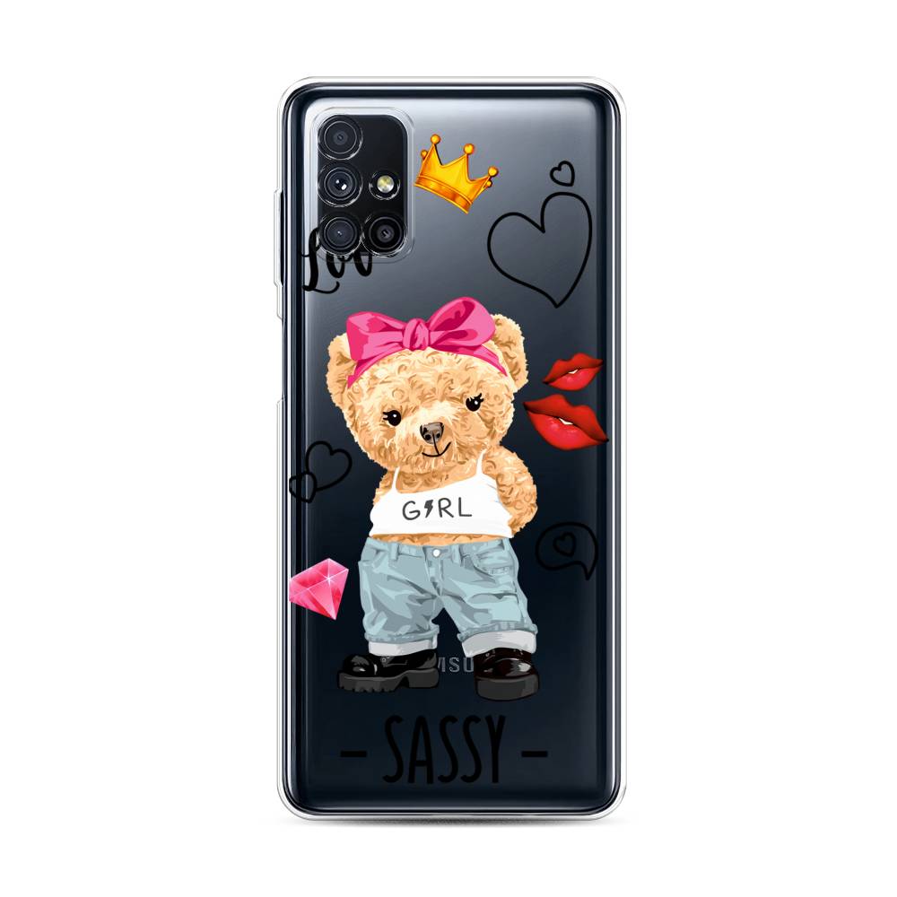

Чехол на Samsung Galaxy M31s "Sugar Mommy", Голубой;белый;розовый, 2101450-6