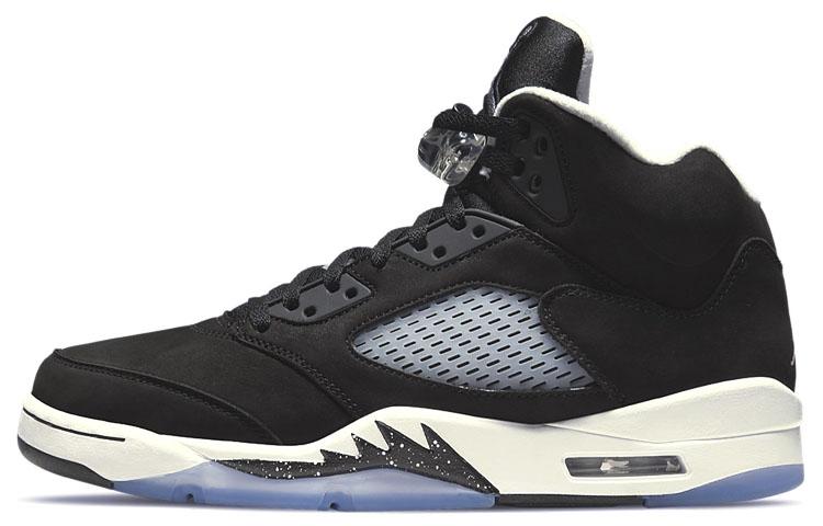 

Кеды унисекс Jordan Air Jordan 5 retro moonlight 2021 черные 45 EU, Черный, Air Jordan 5 retro moonlight 2021