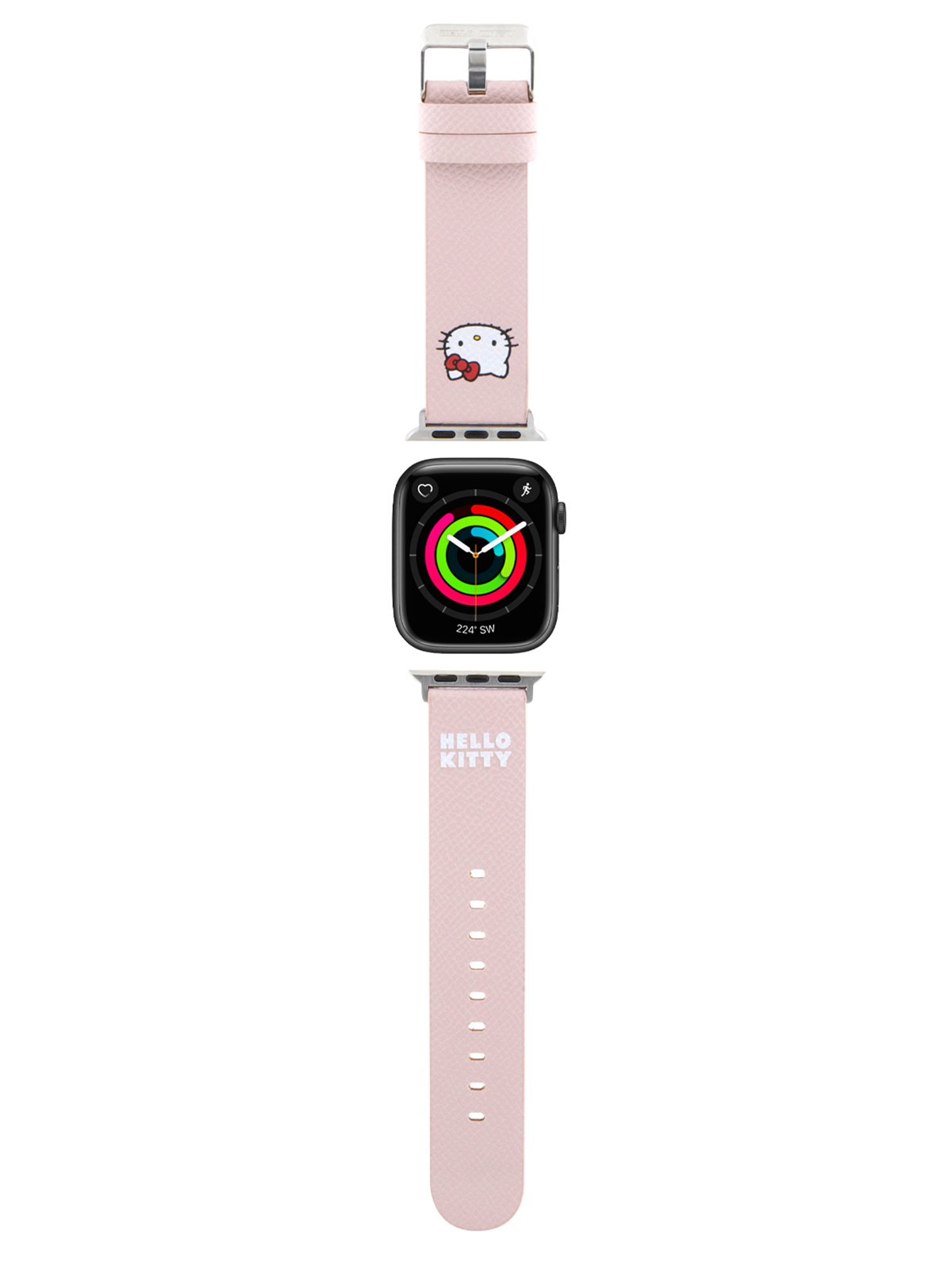 Ремешок Hello Kitty для Apple Watch 41/40/38 mm из экокожи розовый