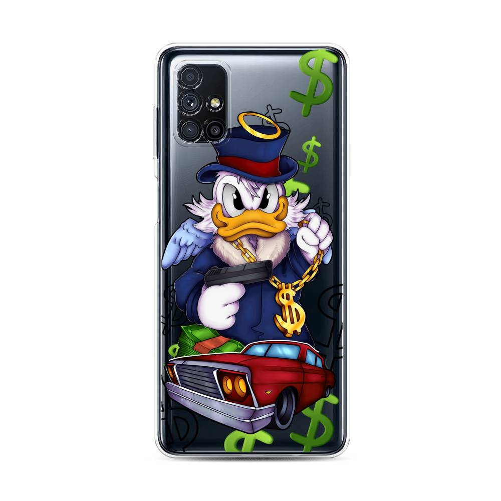 

Чехол на Samsung Galaxy M31s "Scrooge McDuck with a Gold Chain", Красный;синий;белый, 2101450-6