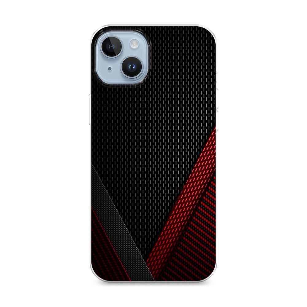 

Чехол Awog на Apple iPhone 14 / Айфон 14 "Красный карбон", 15150-3