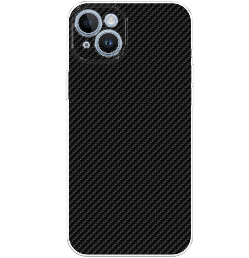 

Чехол Awog на Apple iPhone 14 / Айфон 14 "Черный карбон", 15150-3