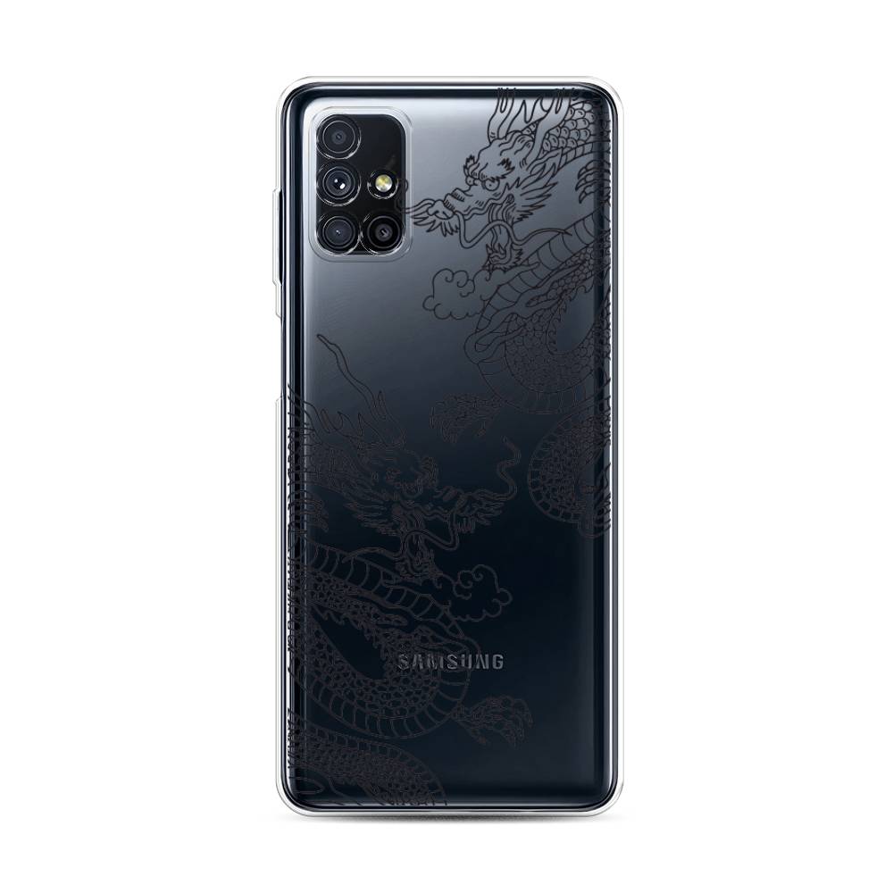 

Чехол на Samsung Galaxy M31s "Два китайских дракона", Серый;черный, 2101450-1