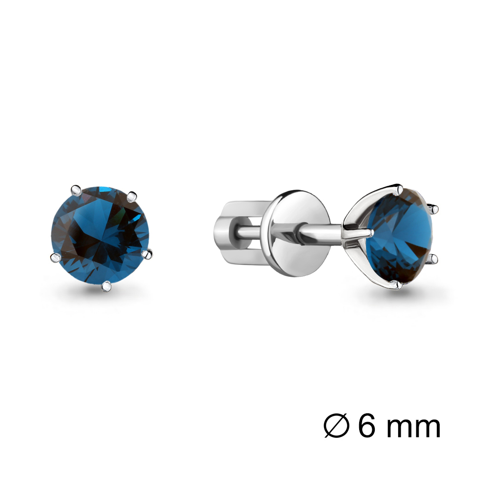 

Серьги из серебра с топазом Aquamarine Aquamarine 4403808_925_р, 4403808_925_р