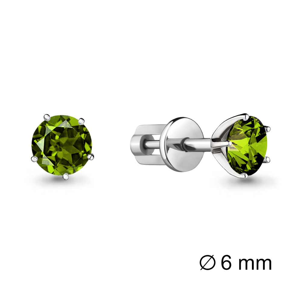 

Серьги из серебра с хризолитом Aquamarine Aquamarine 4403807_925_р, 4403807_925_р