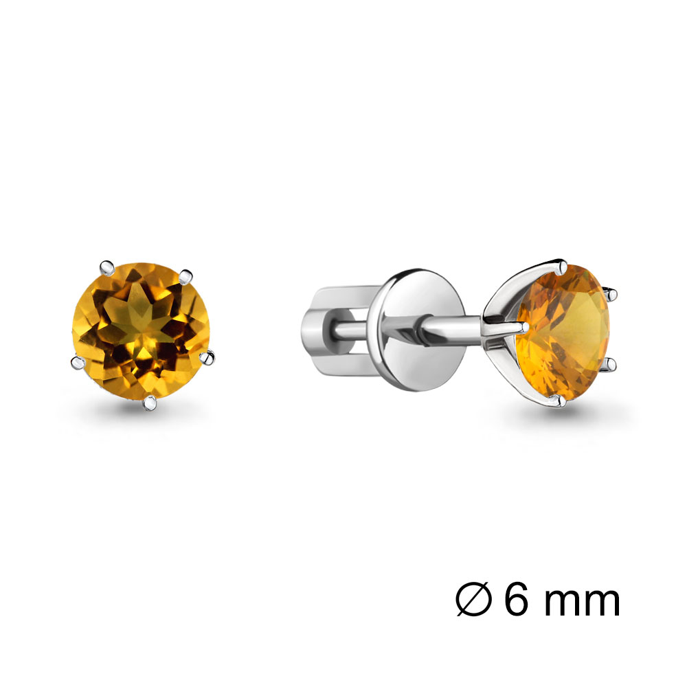 

Серьги из серебра с цитрином Aquamarine Aquamarine 4403806_925_р, 4403806_925_р