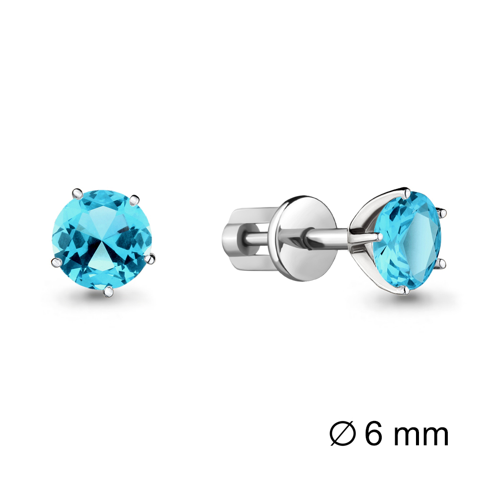 

Серьги из серебра с топазом Aquamarine Aquamarine 4403805_925_р, 4403805_925_р