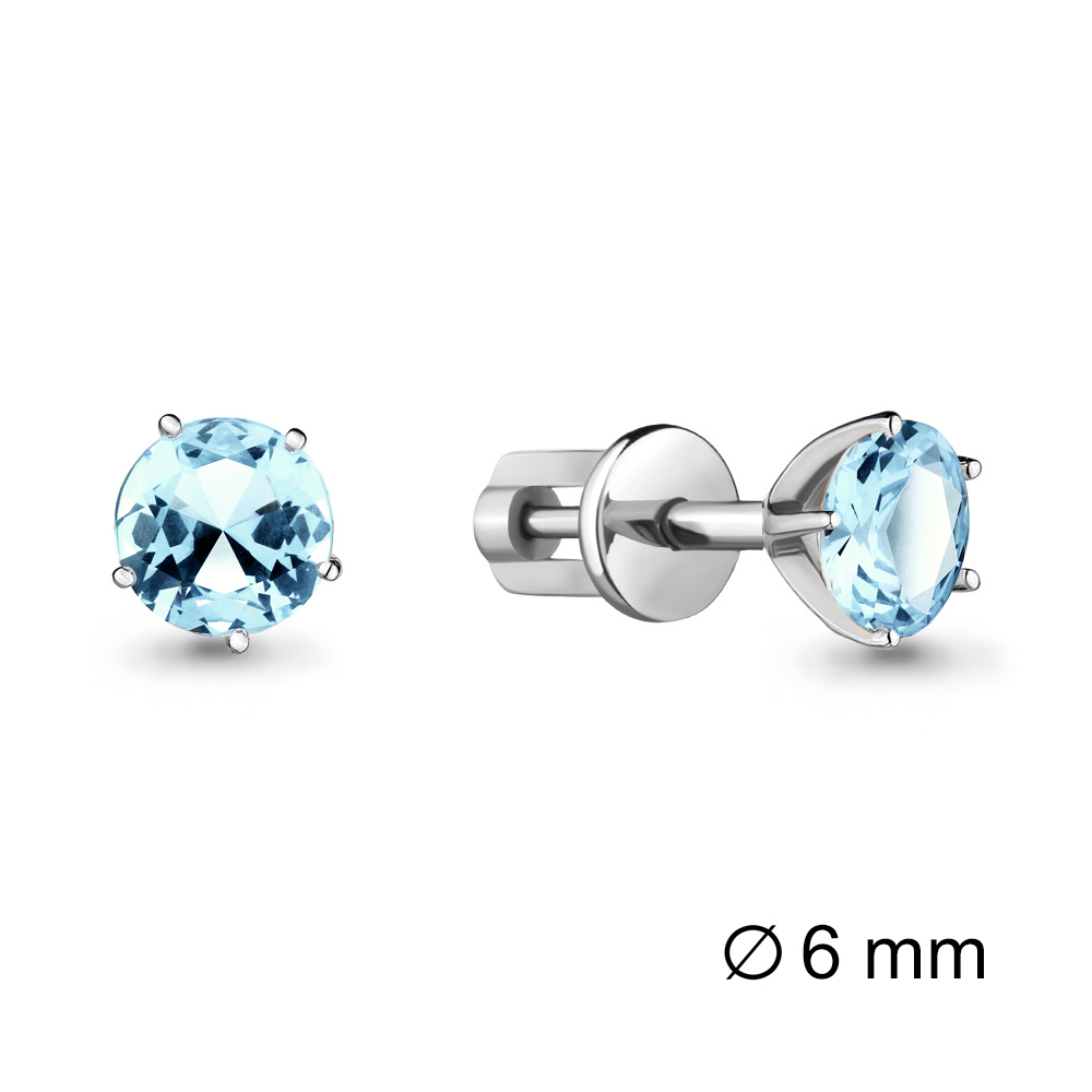 

Серьги из серебра с топазом Aquamarine Aquamarine 4403802_925_р, 4403802_925_р