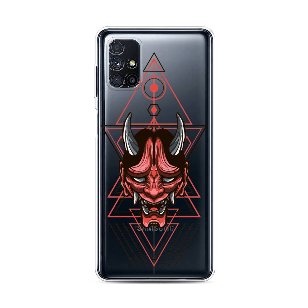 

Чехол на Samsung Galaxy M31s "Hanya Oni mask", Серый;красный;черный, 2101450-4