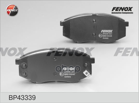 

Колодки Тормозные Дисковые Hyundai Tucson, Ix35 10- FENOX арт. BP43339