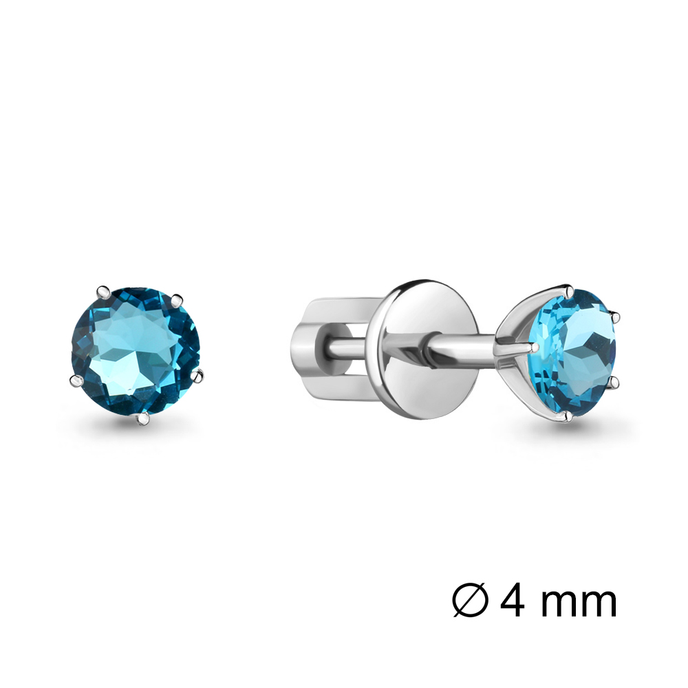 

Серьги из серебра со стеклом Aquamarine Aquamarine 44036101Н_925_р, 44036101Н_925_р