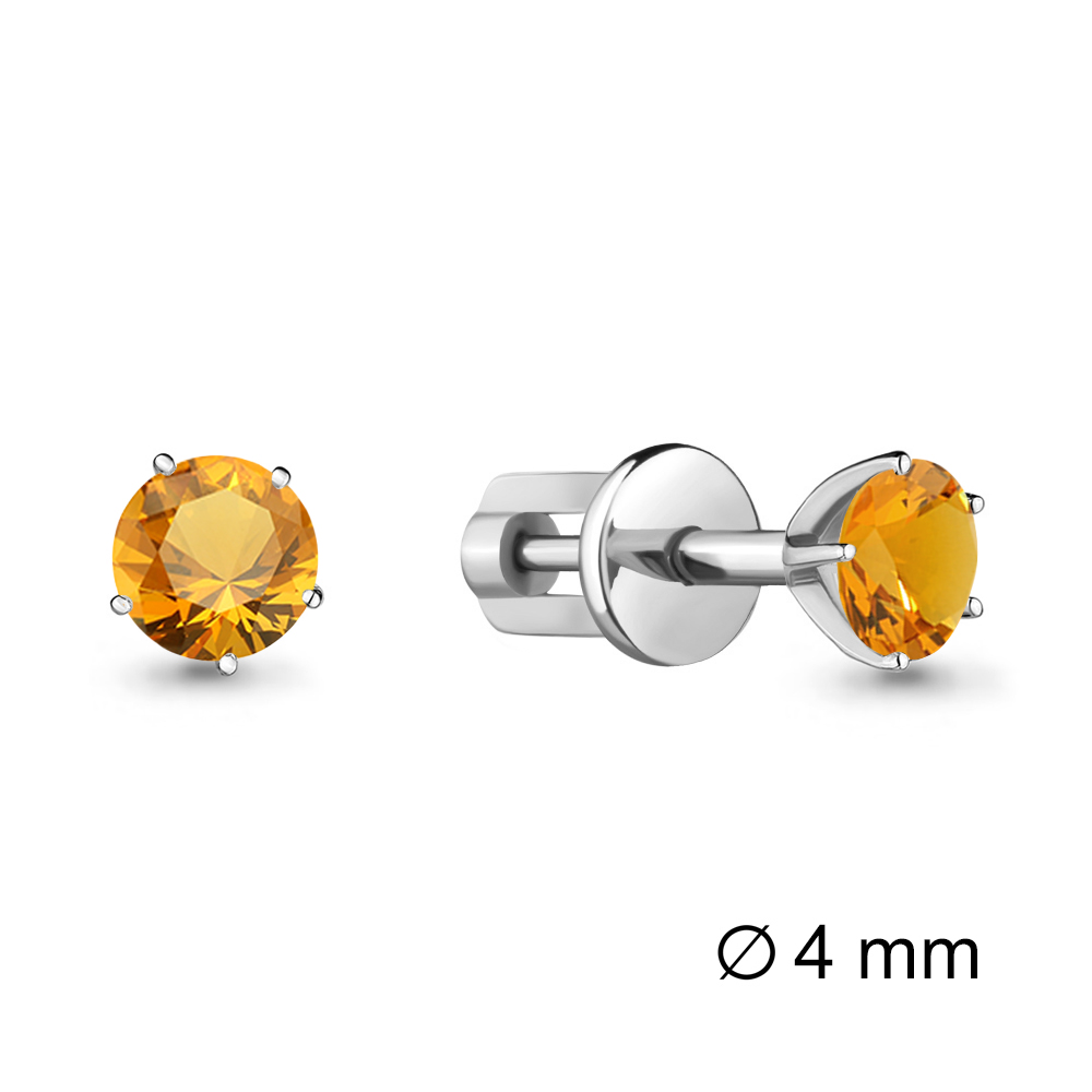 

Серьги из серебра с цитрином Aquamarine Aquamarine 4403606_925_р, 4403606_925_р