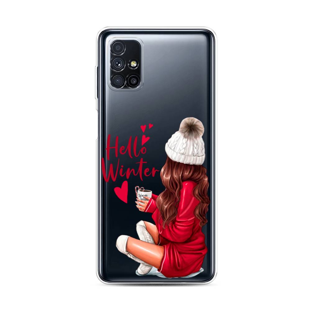 

Чехол на Samsung Galaxy M31s "Hello winter", Красный;белый;коричневый, 2101450-5