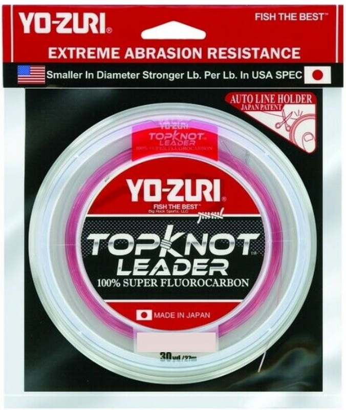 

Флюорокарбон Yo-Zuri TOPKNOT LEADER FLUOROCARBON 100% 30YDS 50Lbs 0.620mm (natural clear), Прозрачный, Topknot Leader Fluorocarbon 100% 30Yds