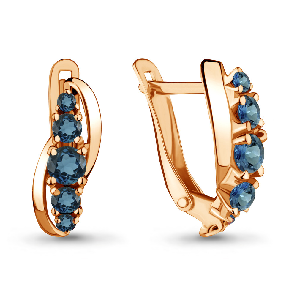

Серьги из серебра с топазом Aquamarine Aquamarine 4403308_925_з, 4403308_925_з