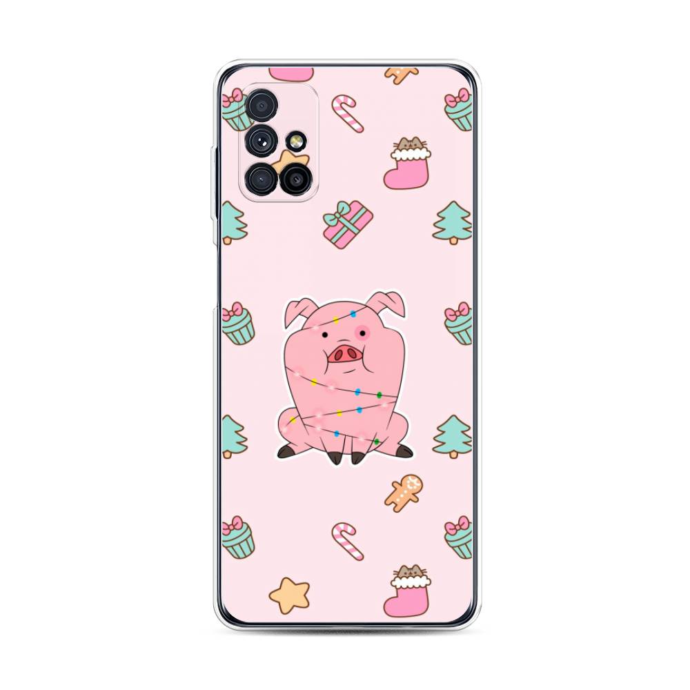 

Чехол на Samsung Galaxy M31s "Розовая свинка", Розовый;зеленый, 2101450-5
