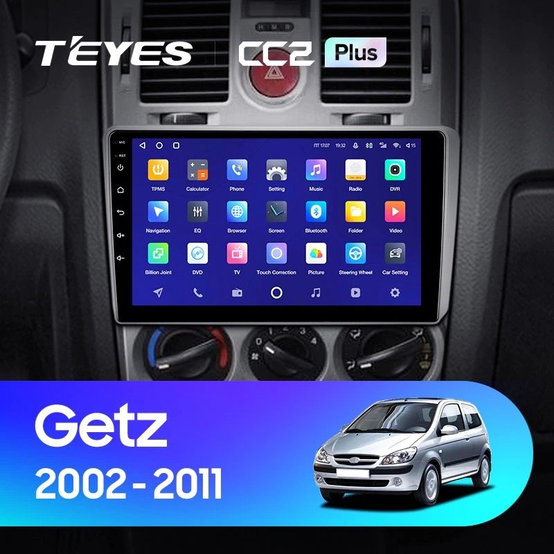 

Автомобильная магнитола Teyes CC2 Plus 4/64 Hyundai Getz (2002-2011) F2, CC2 Plus
