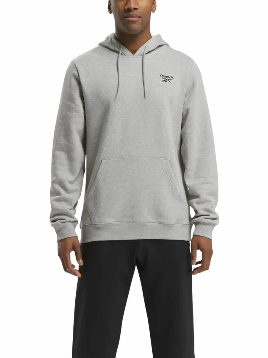 

Худи мужское Reebok 100202875 серое L, Серый, 100202875