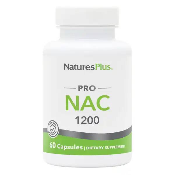 

N-ацетилцистеин NaturesPlus NAC 1200 мг 60 капс