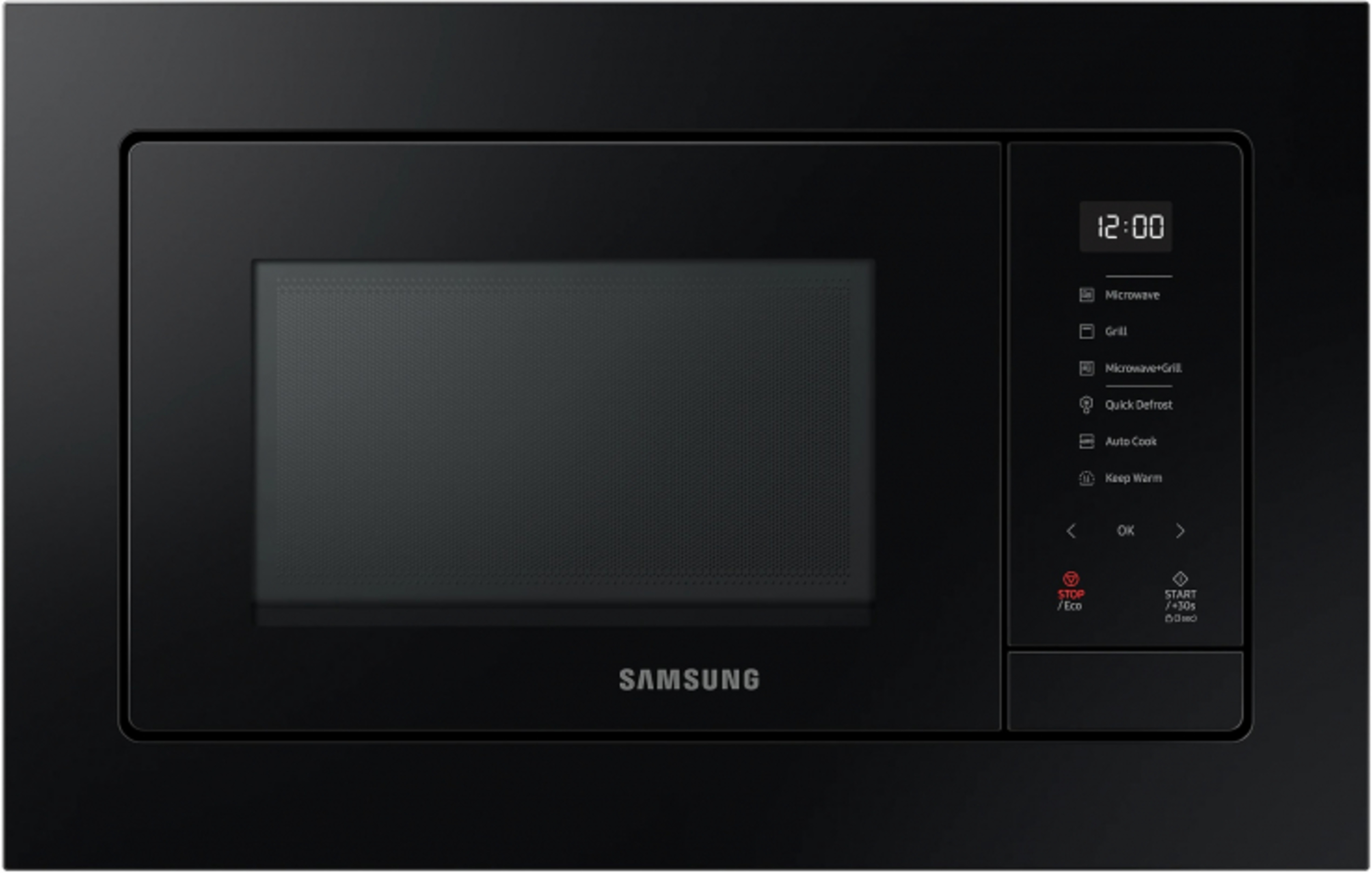 

Встраиваемая микроволновая печь Samsung MG 23A7318CK черная, MG 23A7318CK