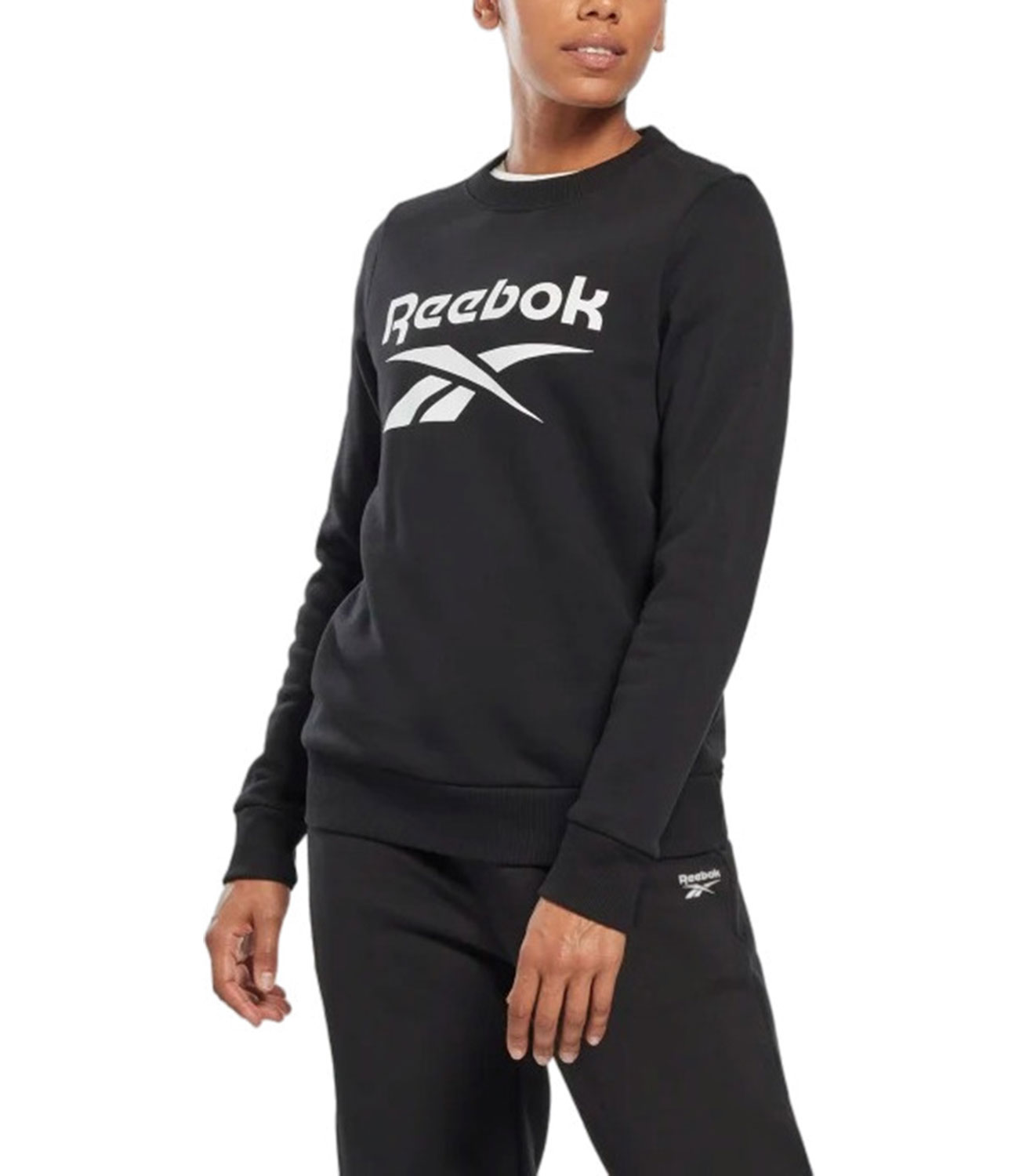 Свитшот женский Reebok 100012590 черный XS