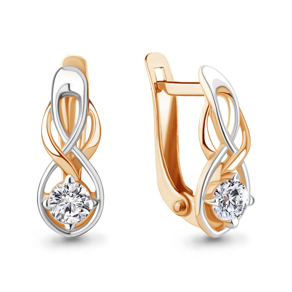 

Серьги из серебра с фианитом Aquamarine Aquamarine 437151А_925_з, 437151А_925_з