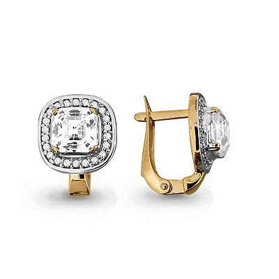 

Серьги из красного золота с фианитом Aquamarine Aquamarine 436991А_585_кз, 436991А_585_кз