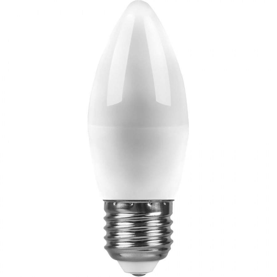 

Лампа светодиодная FERON, E27, 9W, 2700K, "Свеча", арт. 694349 - (10 шт.)